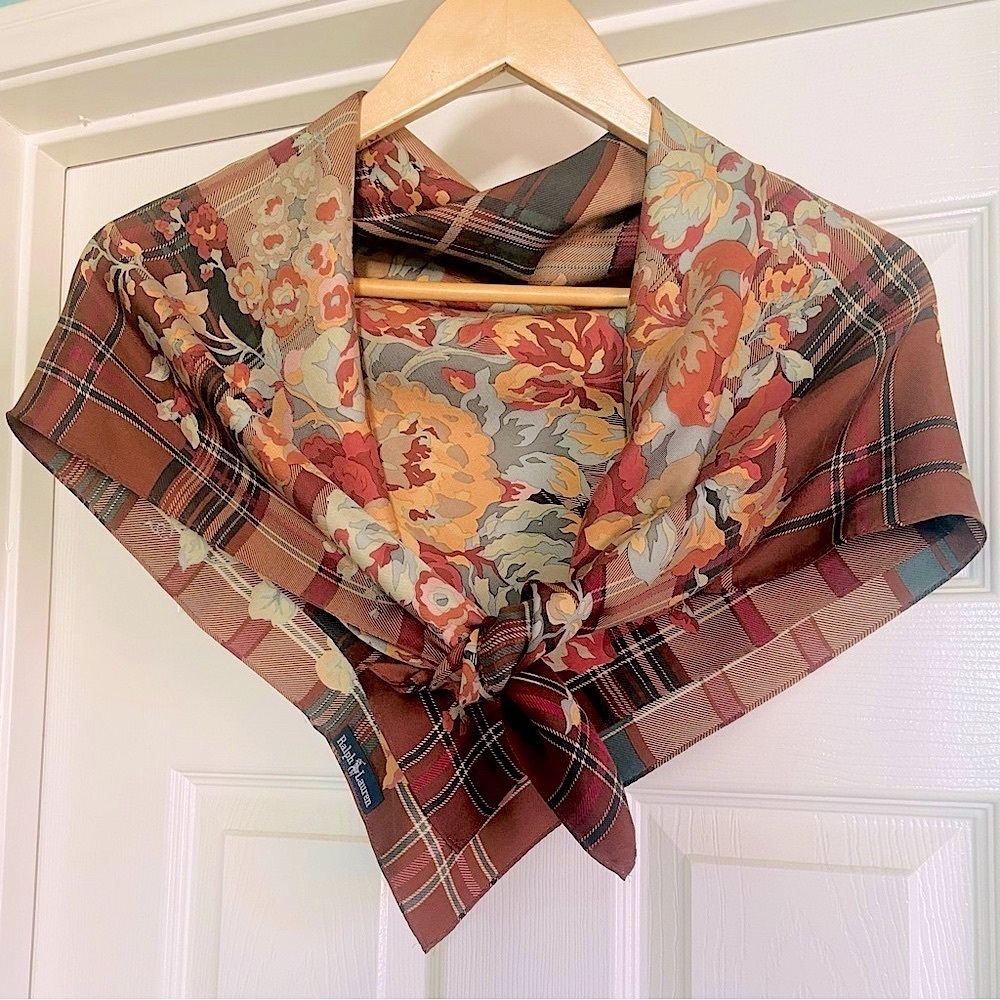 Vintage POLO RALPH LAUREN Silk Scarf
